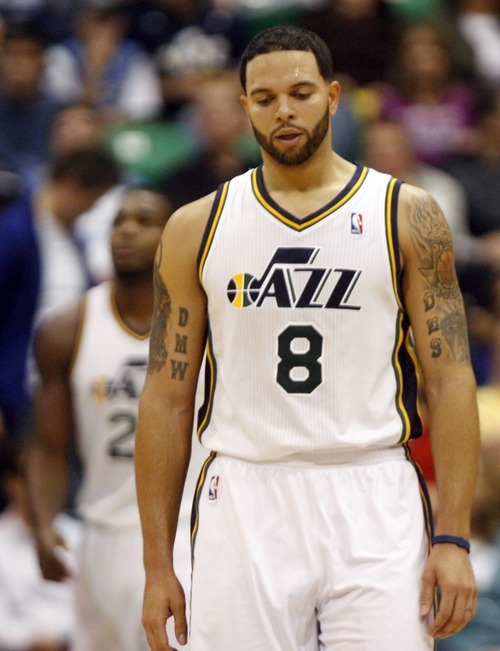 Chris Detrick  |  The Salt Lake Tribune 
A frustrating season for Deron Williams in Utah was cut short when the Jazz traded the All-Star point guard to the New Jersey Nets last week.