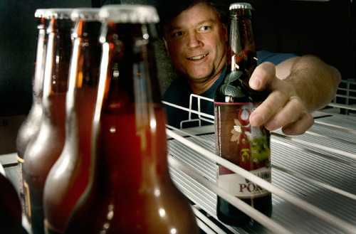 Co-Founder Peter Erickson helps stock the shelves in the new Epic Brewing retail space. Epic Brewing is Utah's newest brewery. It will open on May 17, the start of national craft beer week, and will be unlike any other brewery in the state. All the beer made at the brewery will be higher than 4 percent alcohol by volume. The beer can be purchased, but not consumed, on site. The owners, Peter Erickson and David Cole used to own a brine shrimp business. Scott Sommerdorf  |  Salt Lake Tribune