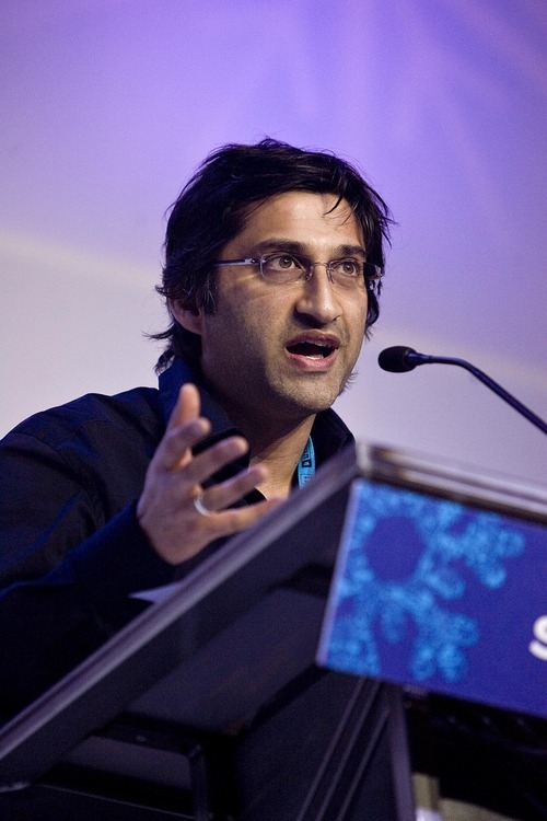 Djamila Grossman  |  The Salt Lake Tribune

Asif Kapadia receives an award for his movie Senna at the Sundance Film Festival awards ceremony in Park City, Saturday, Jan. 29, 2011.