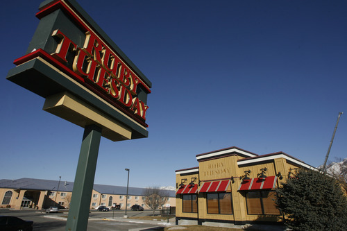 Rick Egan   |  The Salt Lake Tribune

The Ruby Tuesday in Draper, 12147 Factory Outlet Dr.  has closed. Wednesday, February 2, 2011