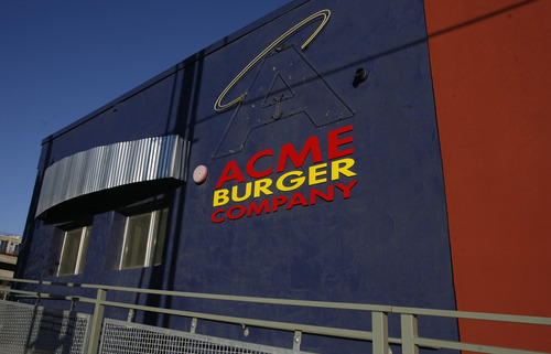 Rick Egan   |  The Salt Lake Tribune

The Acme Burger Co., 275 S. 200 West, in Salt Lake City has closed. Wednesday, February 2, 2011