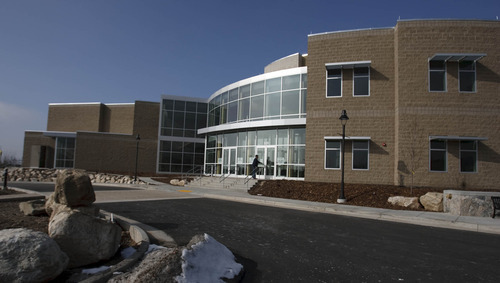 Leah Hogsten  |  The Salt Lake Tribune
CenterPoint Legacy Theatre is a new performing arts center in Centerville. The venue will make its debut on Valentine's Day with the musical 