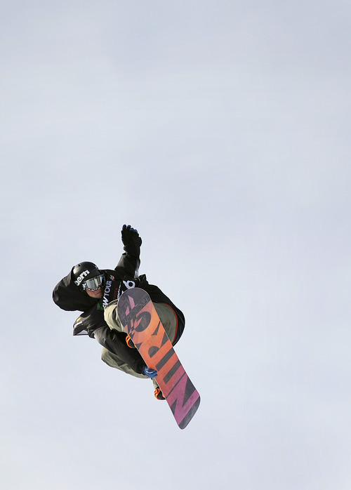 Sarah A. Miller  |  The Salt Lake Tribune

Torgeir Bergrem, 19, of Norway soars during the men's snowboard slopestyle final at the Dew Tour at Snowbasin Resort in Huntsville Sunday February 13, 2011.