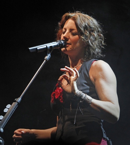 Rick Egan   |  The Salt Lake Tribune

 Sarah McLachlan and Friends perform at Kingsbury Hall, in Salt Lake City, Monday, February 14, 2011