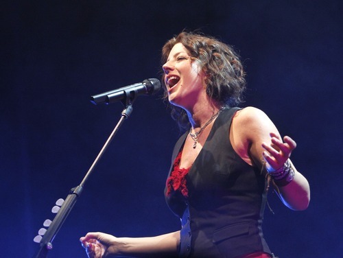 Rick Egan   |  The Salt Lake Tribune

 Sarah McLachlan and Friends perform at Kingsbury Hall, in Salt Lake City, Monday, February 14, 2011