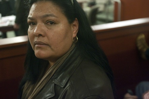 Chris Detrick | The Salt Lake Tribune
Rosa Hernandez attends the trial Wednesday of Miguel Mateos-Martinez, who is charged with murder and aggravated robbery in the shooting death of her daughter, hair salon owner Faviola Hernandez, in August 2007.