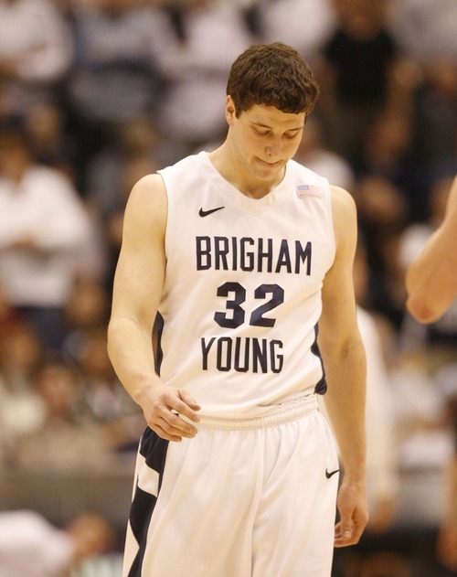 Trent Nelson  |  The Salt Lake Tribune
BYU's Jimmer Fredette in the second half at BYU vs. Utah, college basketball in Provo, Utah, Saturday, February 12, 2011. BYU won 72-59.