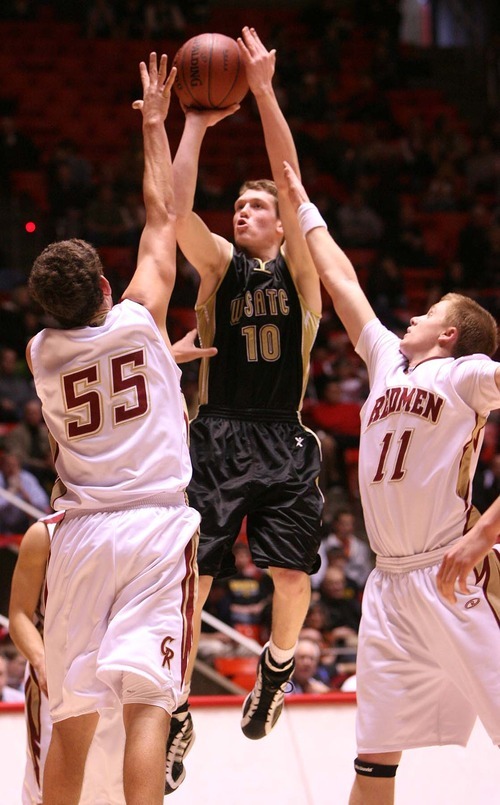 Leah Hogsten  |  The Salt Lake Tribune
Wasatch's Matt Pelo was a leading scorer as Wasatch High School defeated  Cedar High School 53-43 during their 3A High School Championship quarterfinals at the Jon M. Huntsman Center on the University of Utah campus on Thursday, Feb. 24, 2011.