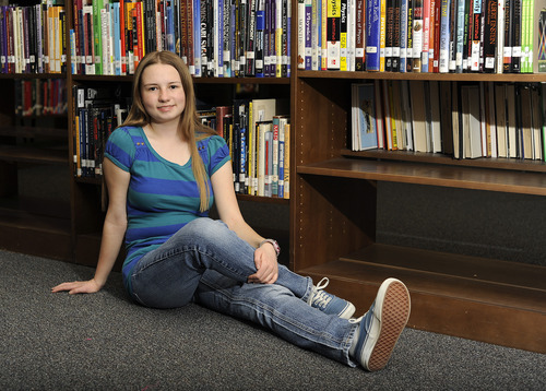 Sarah A. Miller  |  The Salt Lake Tribune

Cottonwood High senior Katrina Wright, 17, won the Siemens Award for Advanced Placement by scoring a perfect five in her math and science tests.