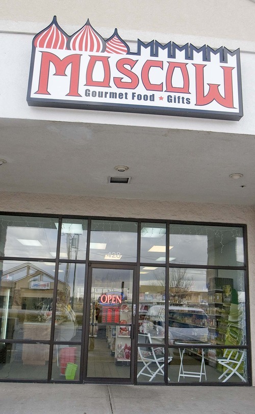 Paul Fraughton  |  The Salt Lake Tribune
Moscow Gourmet Foods and Gifts is located in Draper. Owners Leo Balitskiy and Irina Ermolaeva are originally from Tashkent, Uzbekistan, and spent the previous six years living in New York City.