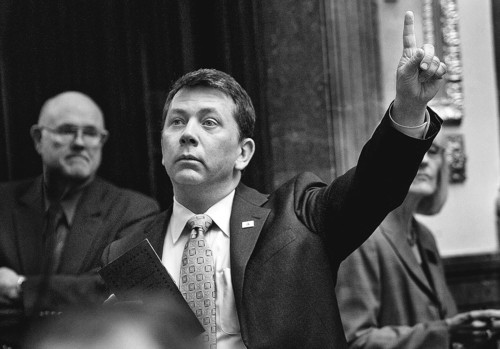 SCOTT SOMMERDORF  |  Tribune File Photo
Rep. Stephen Sandstrom, R-Orem, is considering a congressional run. He was set to run for an open 3rd Congressional District seat, but U.S. Rep. Jason Chaffetz dashed those plans by deciding to run for re-election. In a new 4th District, he could face Rep. Carl Wimmer.