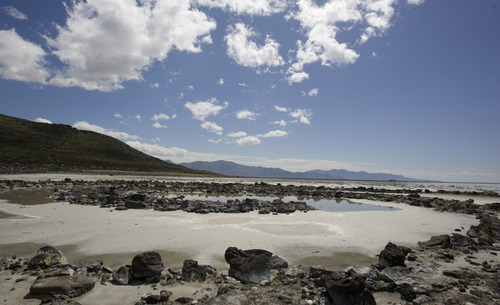 The Spiral Jetty along the northern portion of the Great Salt Lake in 2009. Tribune file photo