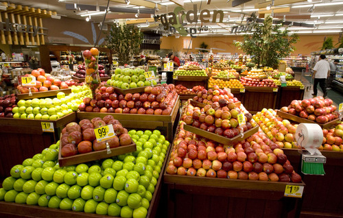 STEVE GRIFFIN  |  Tribune file photo
Fresh fruit and vegetables in the garden section of the Smith's Food and Drug in the Avenues of Salt Lake City. Senators approved a bill to restore the full state sales tax on food, but the bill hasn't seen any action in the House.