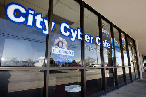 Steve Griffin  |  The Salt Lake Tribune
 
The City Cyber Cafe at 2290 S. Redwood Road  in West Valley City was raided by West Valley City police and is now closed.