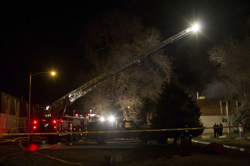 Mario E. Ruiz  |  Special to The Salt Lake Tribune

A fire killed two people at the Boulders apartment complex in Provo on Monday night.