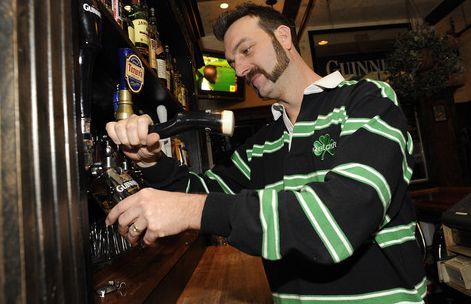 Sarah A. Miller  |  The Salt Lake Tribune

Piper Down bar owner David Morris pours a draft of Guinness on Friday, March 4, 2011 in Salt Lake City. Piper Down is an Irish-style bar.