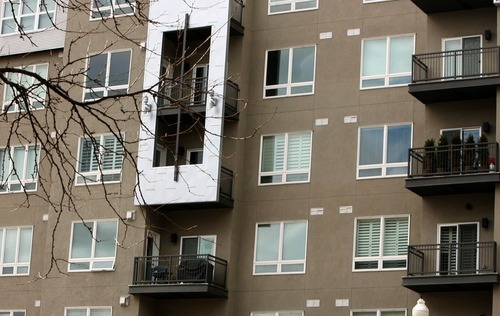 Leah Hogsten  |  The Salt Lake Tribune
The Metro Condominiums called out firefighters 19 times last year because of false alarms - the most of any apartment complex.