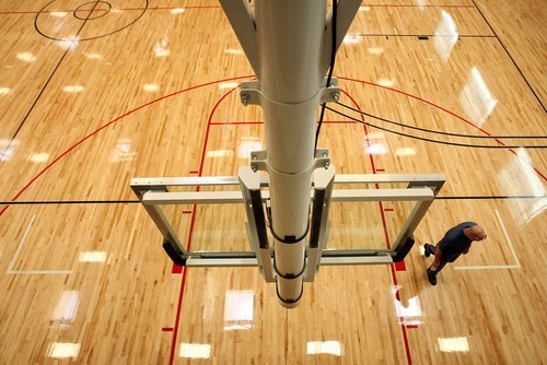 Leah Hogsten  |  The Salt Lake Tribune
The new J.L. Sorenson Recreation Center in Herriman has four basketball courts and many other amenities.