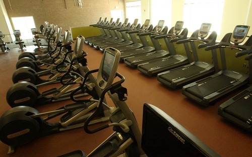 Leah Hogsten  |  The Salt Lake Tribune
An exercise room at the J.L. Sorenson Recreation Center,  which will open to the public March 18 and will serve the cities of Herriman, Riverton and Bluffdale.