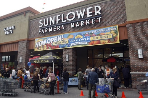 Chris Detrick | The Salt Lake Tribune 
Sunflower Farmers Market's grand opening at 656 E. 200 South in Salt Lake City.