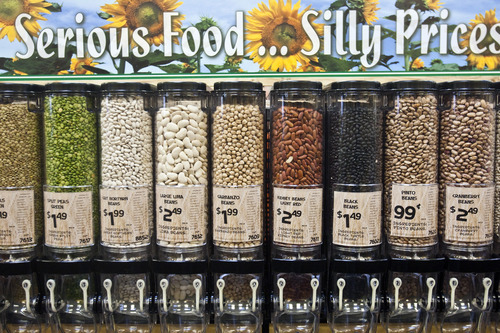 Chris Detrick | The Salt Lake Tribune
Various beans sold in bulk at Sunflower Farmers Market at 656 E. 200 South in Salt Lake City.