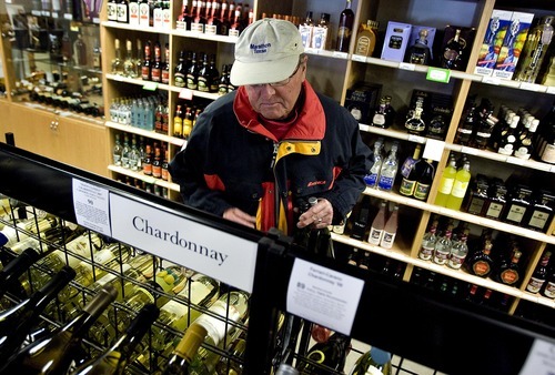 Djamila Grossman  |  The Salt Lake Tribune
David Harvey of San Angelo, Texas, shops at the Liquor and Wine Store in Park City. The liquor store is on a list of several slated to be closed.