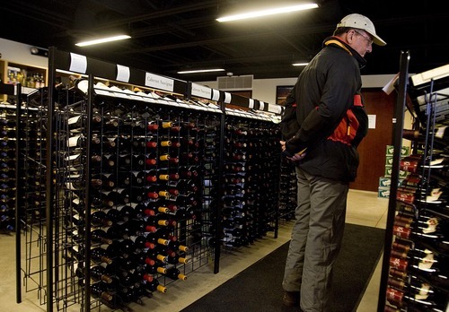 Djamila Grossman  |  The Salt Lake Tribune
David Harvey of San Angelo, Texas, shops at the Liquor and Wine Store in Park City that is scheduled for closure to save money.