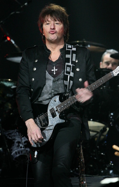 Leah Hogsten  |  The Salt Lake Tribune
Guitarist Richie Sambora of Bon Jovi rocked a packed EnergySolutions Arena in Salt Lake City on Tuesday, March 22, 2011.