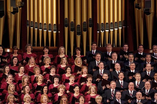 Trent Nelson  |  The Salt Lake Tribune
The Mormon Tabernacle Choir performs at the First Presidency Christmas Devotional Sunday, December 5, 2010 held at the LDS Conference Center in Salt Lake City.
