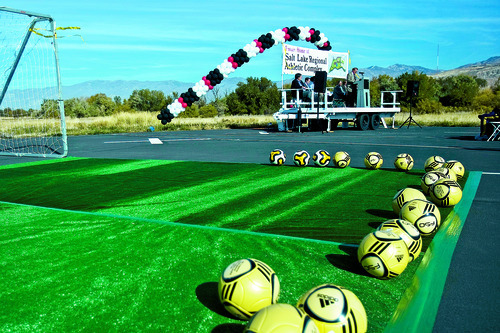 Chris Detrick  |  The Salt Lake Tribune 
Salt Lake City public services director Rick Graham speaks during a 2010 kickoff event to celebrate the future site of the Salt Lake Regional Athletic Complex.