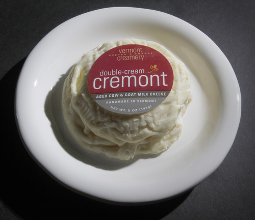 Rick Egan  |  The Salt Lake Tribune
Cremont, a double cream aged cow and goat's milk cheese from Vermont Butter & Cheese Creamery, offers a buttery, tangy flavor.