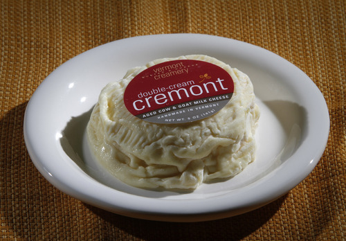 Rick Egan  |  The Salt Lake Tribune
Cremont, a double cream aged cow and goat's milk cheese from Vermont Butter & Cheese Creamery, offers a buttery, tangy flavor.