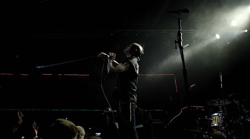 Trent Nelson  |  The Salt Lake Tribune
Tyler Glenn, vocalist for Neon Trees, performing at In The Venue in Salt Lake City, Utah, Friday, April 8, 2011.