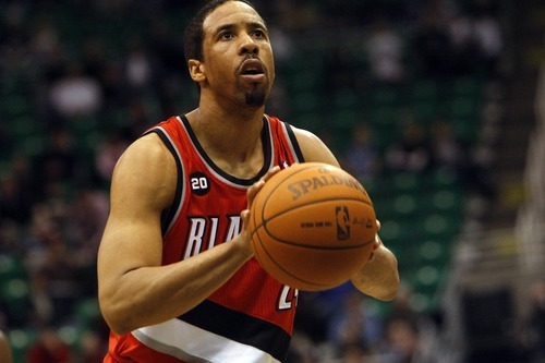 Photo by Chris Detrick | The Salt Lake Tribune 
Portland Trail Blazers point guard Andre Miller (24) during the fourth quarter of the game at EnergySolutions Arena Thursday April 7, 2011.  Portland won the game 98-87.