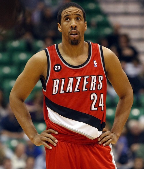 Photo by Chris Detrick | The Salt Lake Tribune 
Portland Trail Blazers point guard Andre Miller (24) during the fourth quarter of the game at EnergySolutions Arena Thursday April 7, 2011.  Portland won the game 98-87.