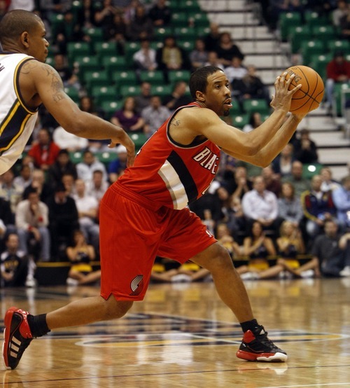 Photo by Chris Detrick | The Salt Lake Tribune 
Portland Trail Blazers point guard Andre Miller (24) during the fourth quarter of the game at EnergySolutions Arena Thursday April 7, 2011.  Portland won the game 98-87.