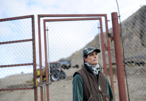 Sarah A. Miller  |  The Salt Lake Tribune

Becky Frey of Animal Plant Health Inspection Service answers questions about the bison from Yellowstone being held in her corral March 23, 2011. This corral, owned by APHIS, is housing spillover from Yellowstone's Stevens Creek facility that is holding 500 bison. The bison are expected to be released back into the park in late spring.