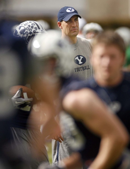 Trent Nelson  |  The Salt Lake Tribune
BYU's offense has scored just two TDs in two games under coordinator Brandon Doman.
