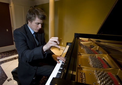 Al Hartmann   |  The Salt Lake Tribune 
Josh Wright is a local pianist from Sandy whose debut album just charted at No. 6 on the Billboard classical charts.