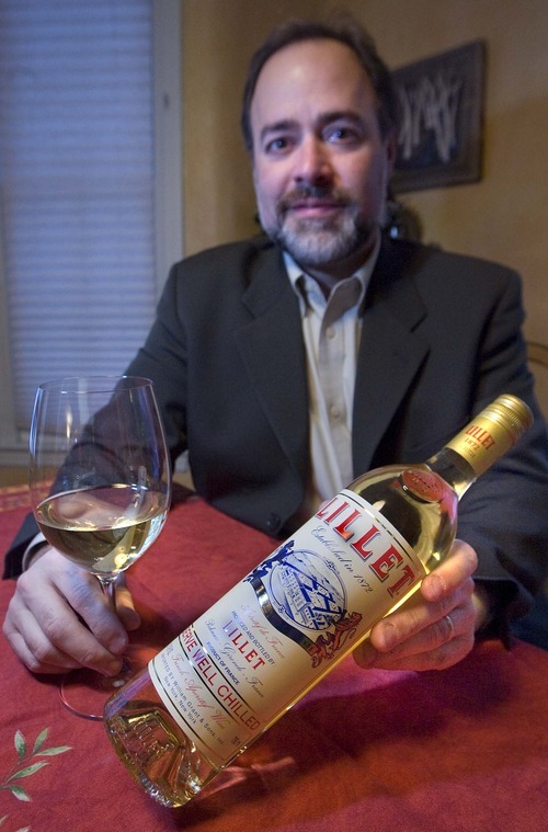 Paul Fraughton  |  The Salt Lake Tribune 



Michael Heidinger, owner of The Vintner's Palate, a wine education company in Salt Lake City,  offers up a bottle of Lillet Blanc as the toast of the week.