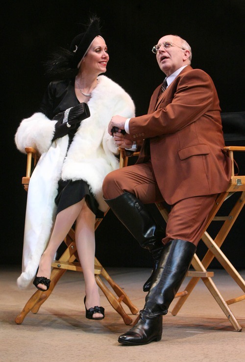Leah Hogsten  |  The Salt Lake Tribune
Lynne Wintersteller as Norma Desmond and Bill Nabel as Cecil B. DeMille in Pioneer Memorial Theatre's upcoming production of  