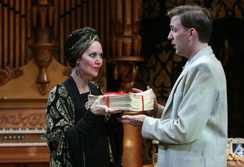 Leah Hogsten  |  The Salt Lake Tribune
Lynne Wintersteller as Norma Desmond, Ben Eakeley as Joe Gillis in Pioneer Memorial Theatre's upcoming production of  