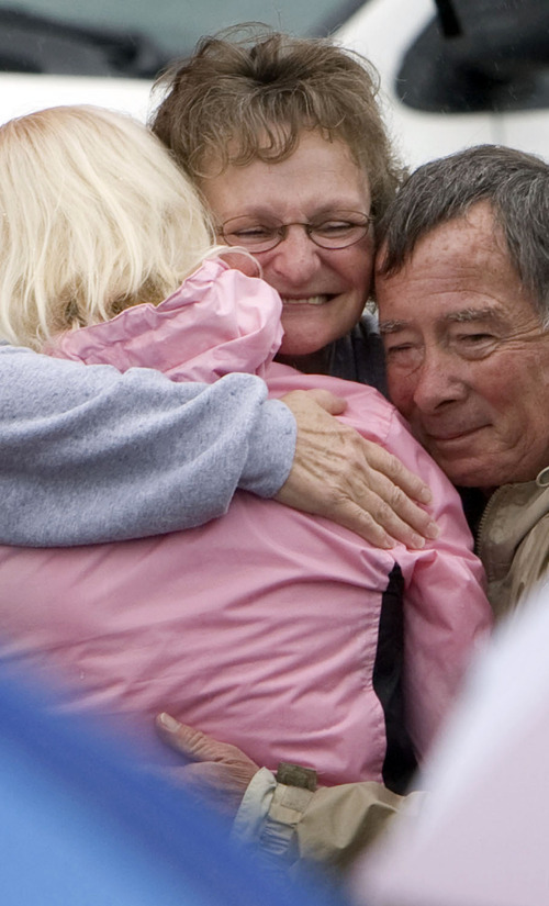 Steve Griffin  |  The Salt Lake Tribune

Debra Brown is greeted by family and friends after being released from the Utah State Prison in Draper, Utah Monday, May 9, 2011 after 17 years inside for murder she's been found innocent of committing.