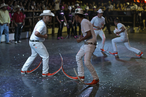 Mexico town's bizarre pointy boots 