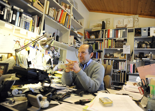 Sarah A. Miller  |  The Salt Lake Tribune

Christopher Kortlander sits at his home office March 23, in Garryowen, Mont. Kortlander is suing the federal government, saying it violated his rights during a raid that occurred on his property in 2005.