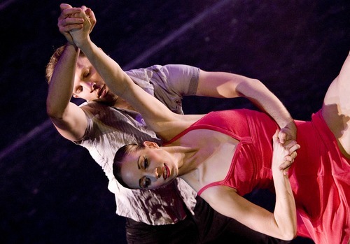 Djamila Grossman  |  The Salt Lake Tribune

Ballet West dancers Katherine Lawrence and Aiden DeYoung perform in the dress rehearsal of 