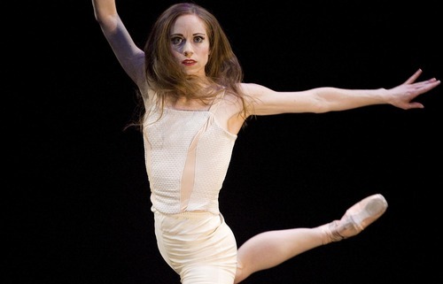 Djamila Grossman  |  The Salt Lake Tribune

Ballet West artist Katherine Lawrence performs in the dress rehearsal of 