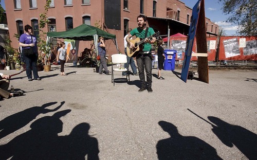 Trent Nelson  |  The Salt Lake Tribune
Mike Cundick performs at the Granary District Block Party in Salt Lake City, Utah, Saturday, May 21, 2011.