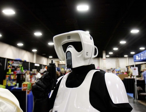 Trent Nelson  |  The Salt Lake Tribune
Ryan Simmons and other members of the Alpine Garrison volunteer their time dressing up in Star Wars costumes to entertain children and raise money for charities.