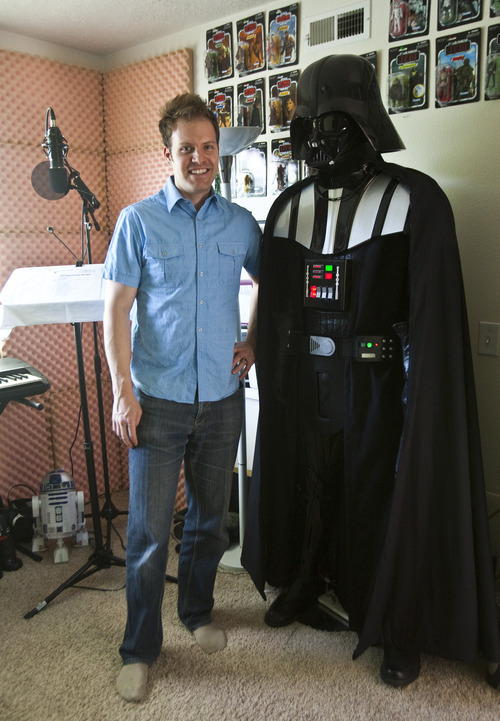 Chris Detrick | The Salt Lake Tribune 
Brady Hales poses with his Darth Vader costume.